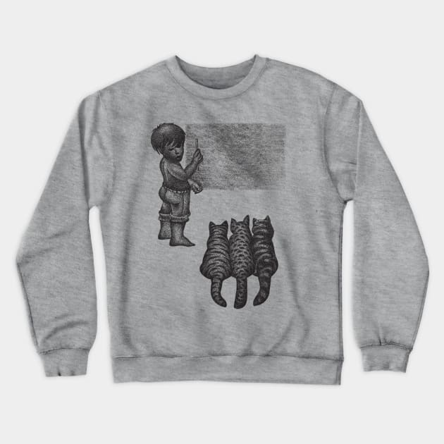 Best Cat Teacher Crewneck Sweatshirt by GeeTee